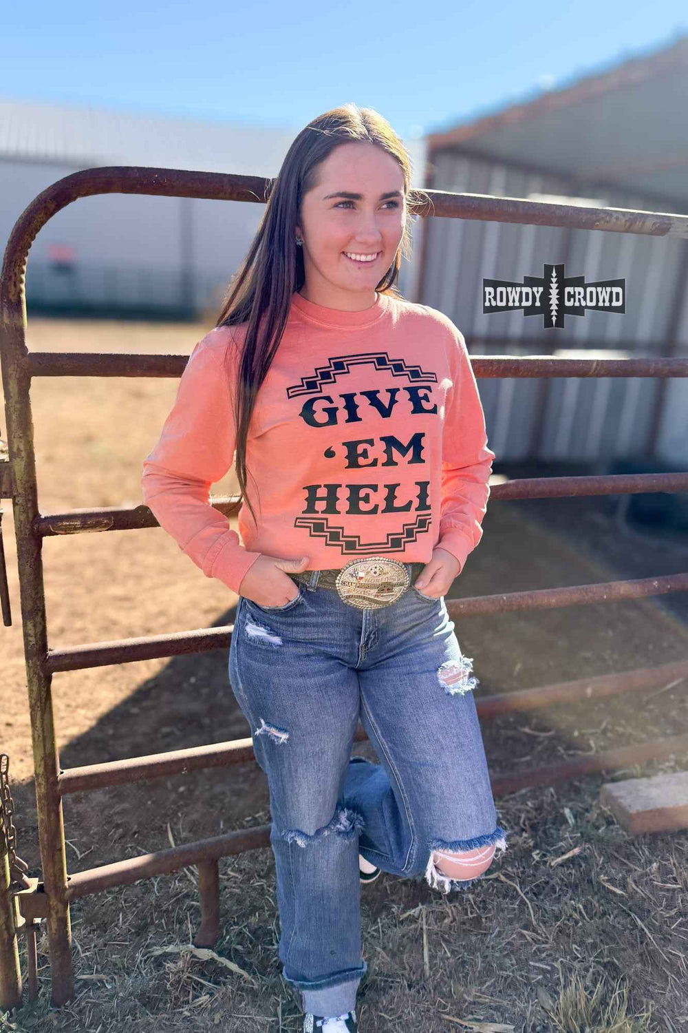 DS Give 'Em Hell Long Sleeve Tee