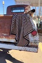 DS SMALL Tan Checkered Out Wild Rag/ Scarf
