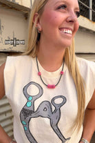 DS Pink Pony Necklace