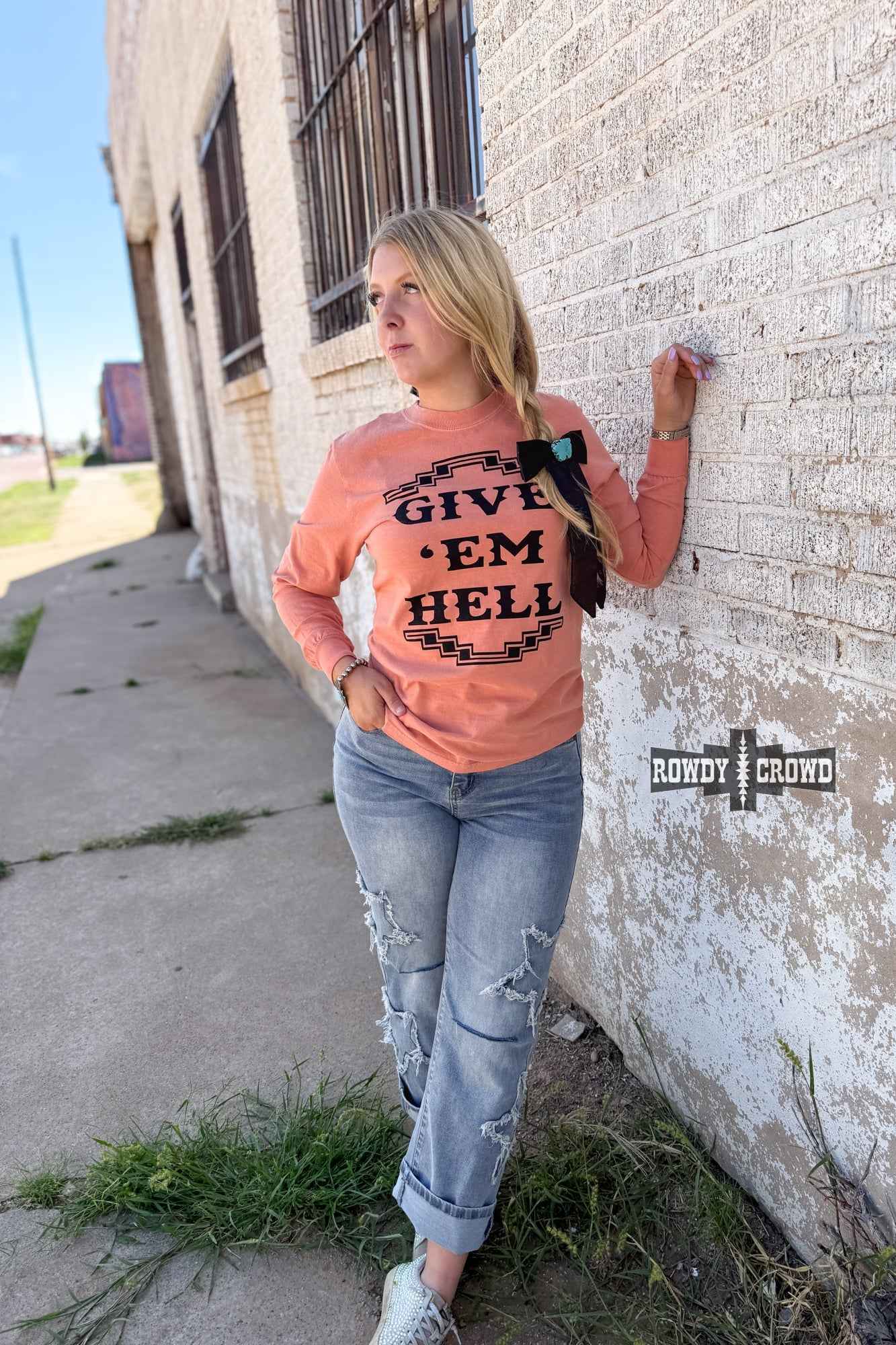 DS Give 'Em Hell Long Sleeve Tee