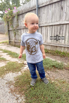 DS KIDS Happy Hereford Tee- BROWN