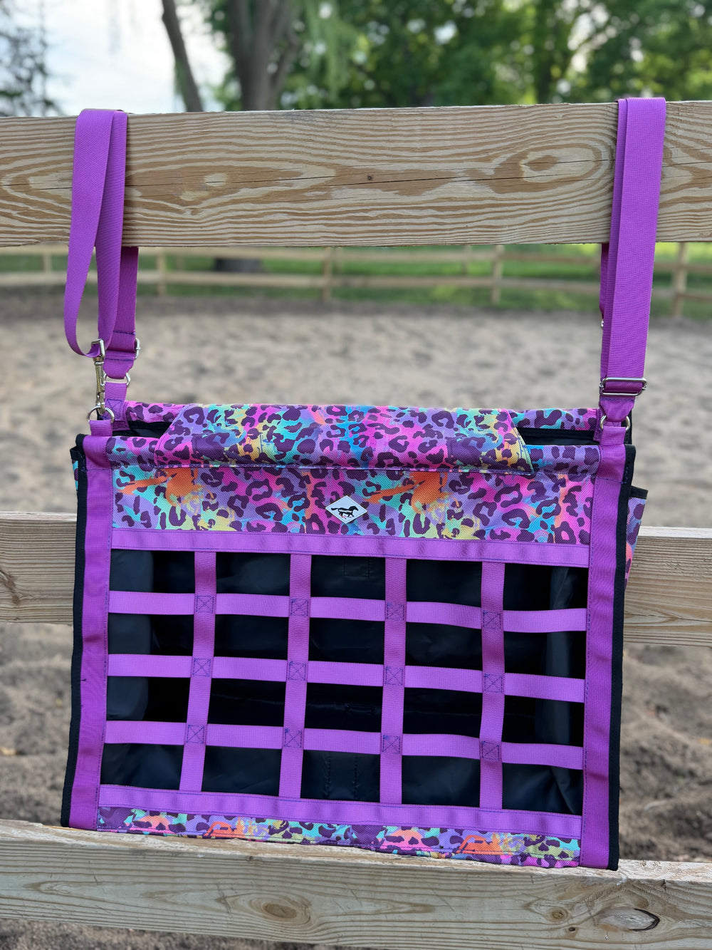 Slow Graze Hay Bag - 80's Cheetah | WhinneyWear