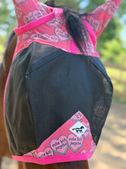 Cute but Psycho | Buzz Off Horse Size Fly Mask | WhinneyWear