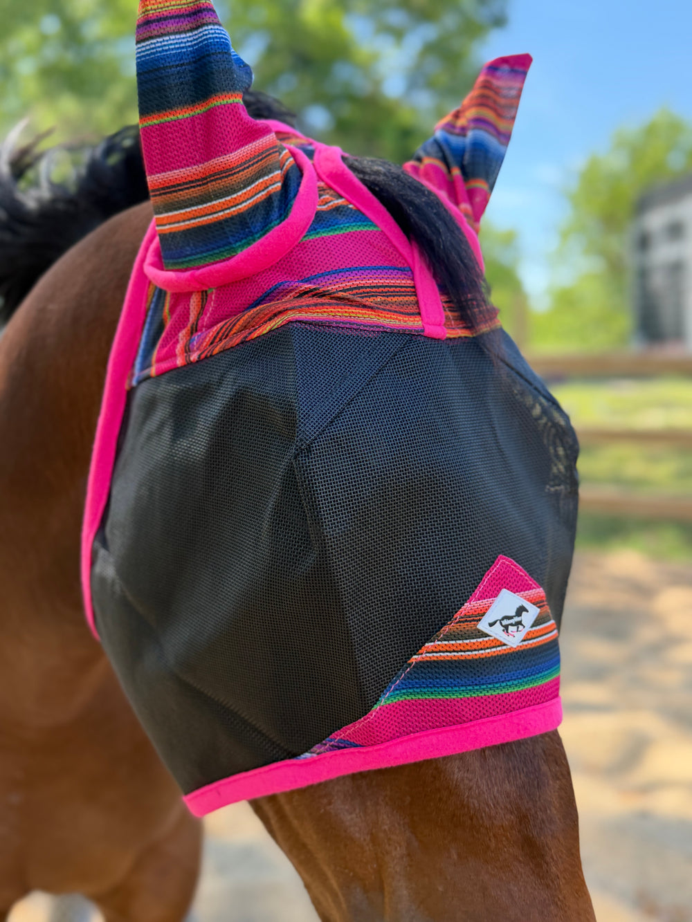 Neon Vaquero | Buzz Off Horse Size Fly Mask | WhinneyWear
