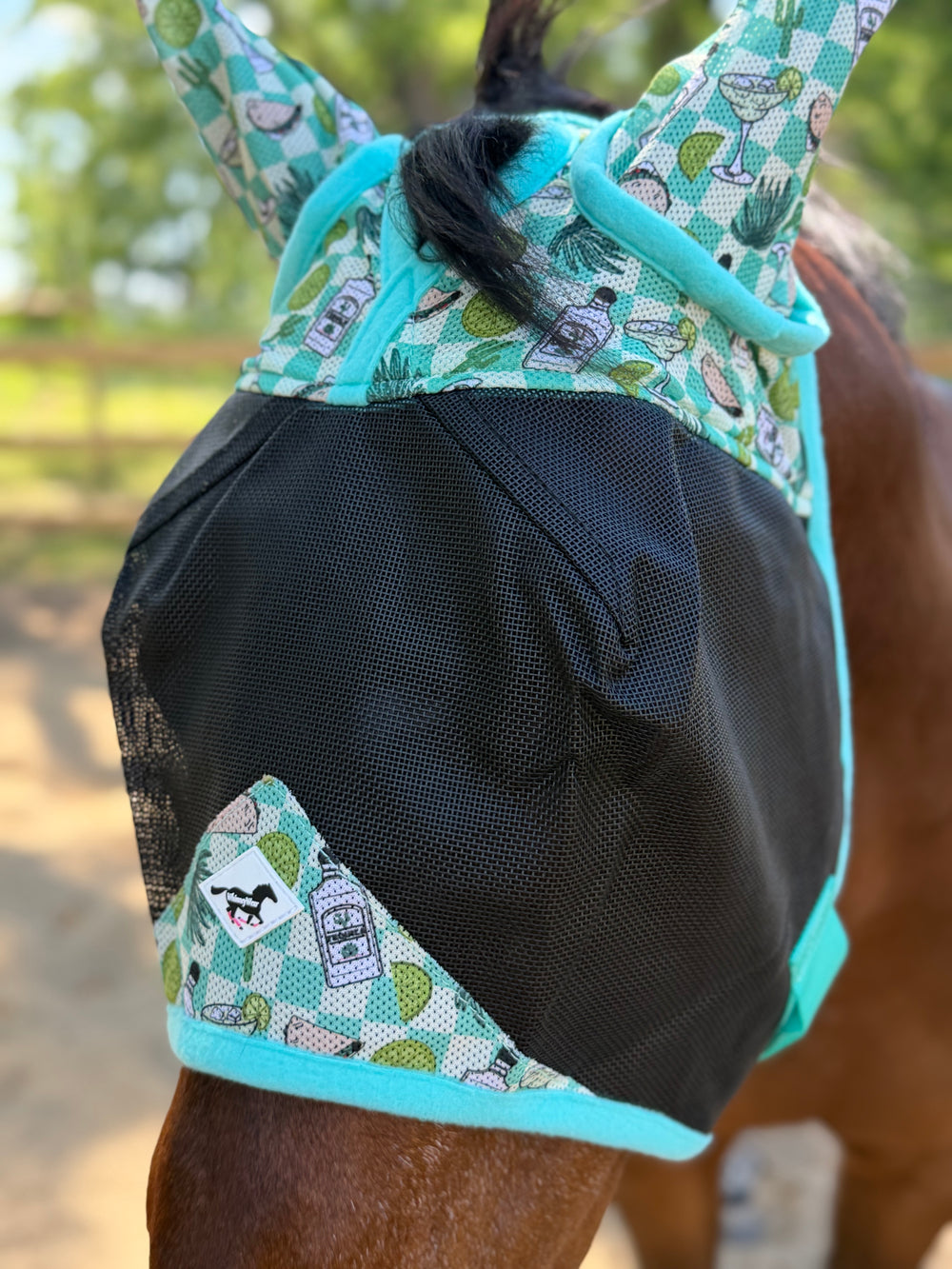 Tacos & Tight Turns | Buzz Off Horse Size Fly Mask | WhinneyWear