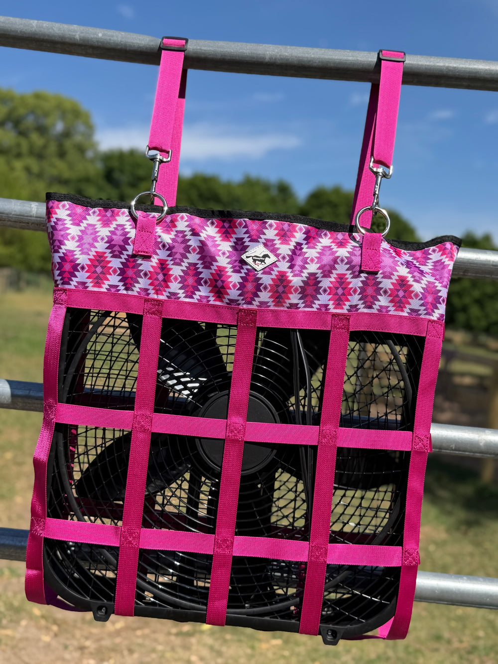 Barn Breeze Box Fan Bag – Diva Aztec Stall Fan Holder | WhinneyWear