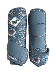 Tooled Leather Protective Sport Boots
