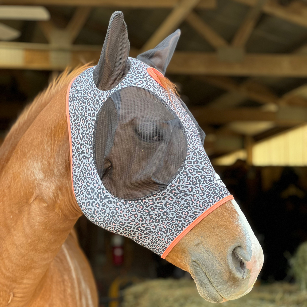 Made to Order Fly Mask – Stretchy Lycra Horse Fly Mask (Small & Average)