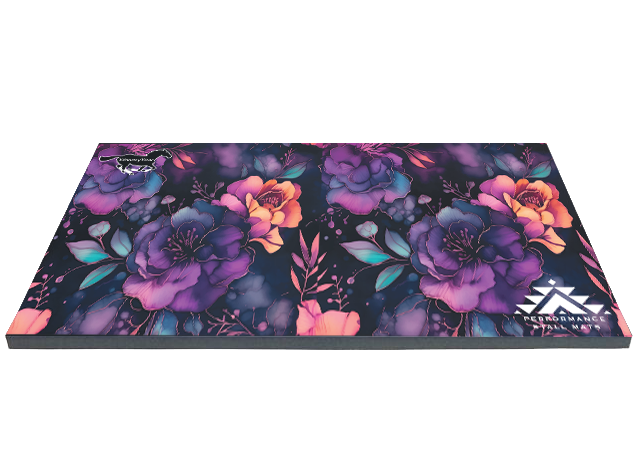Portable Stall Mat WW Midnight Bloom Design 5x10