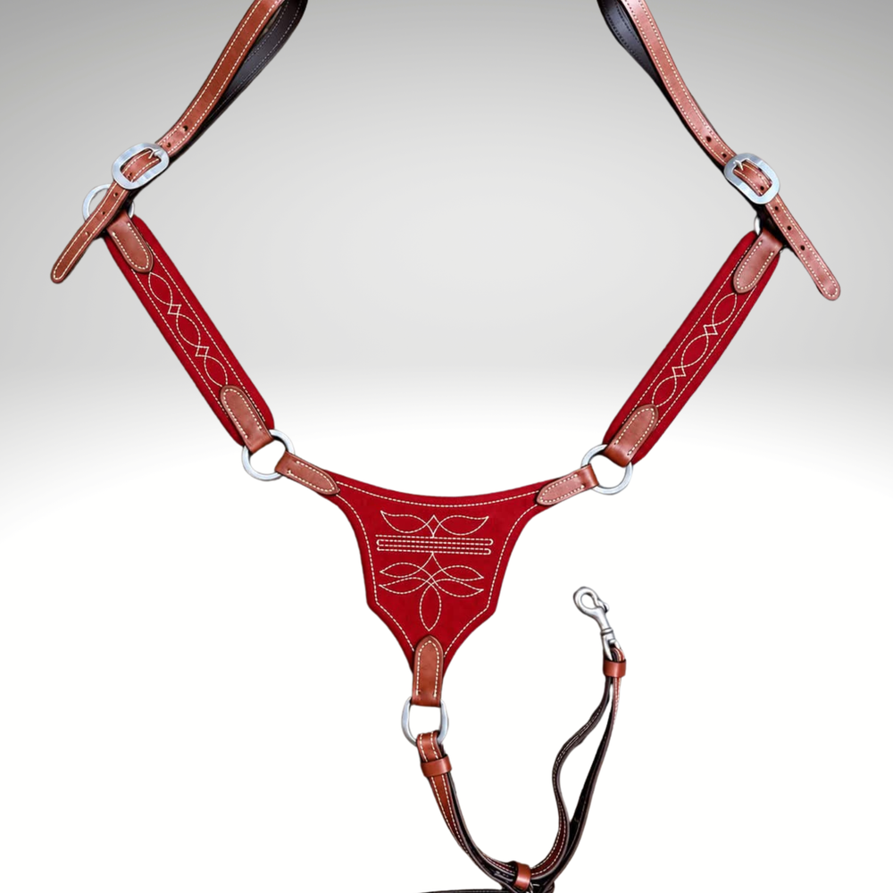 Made to Order Suede Gladiator-Style Western Breastcollar