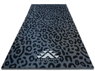 Pre order Portable Stall Mat Black on Grey Leopard Design-5x10