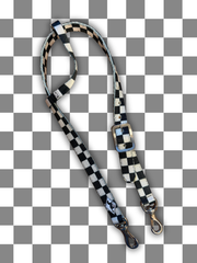 Checkered One Ear Nylon Headstall