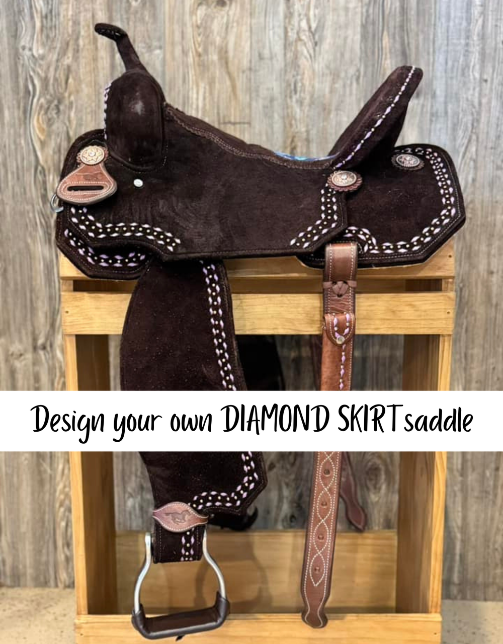 Design your own DIAMOND SKIRT WhinneyLite Saddle