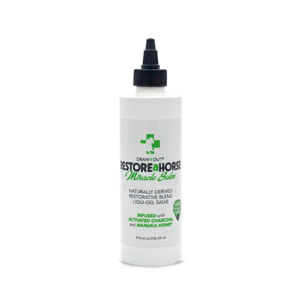 Draw It Out® RESTOREaHORSE® 8oz | Stay-Put Horse Skin Salve