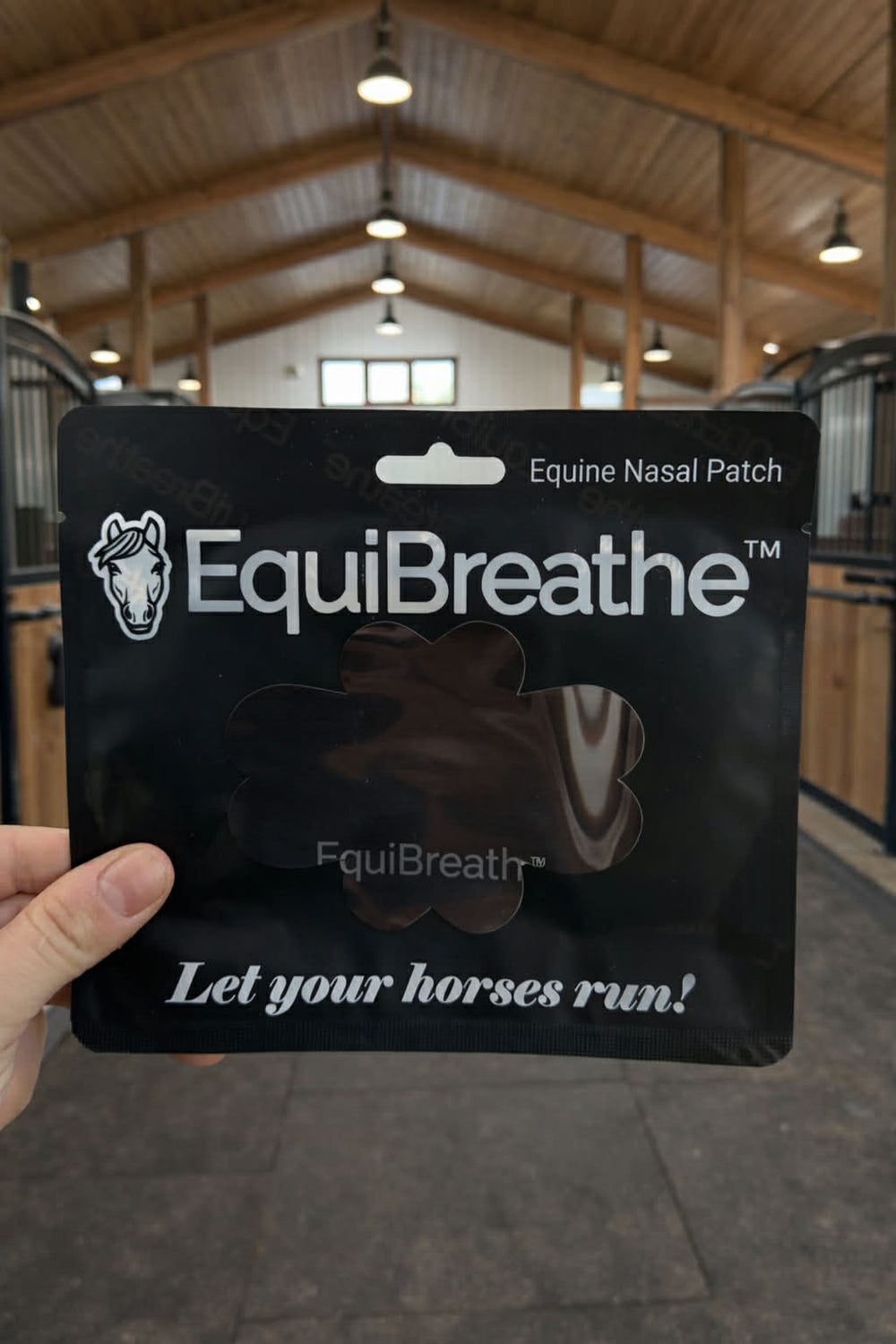 EquiBreathe Equine Nasal Patch: Black