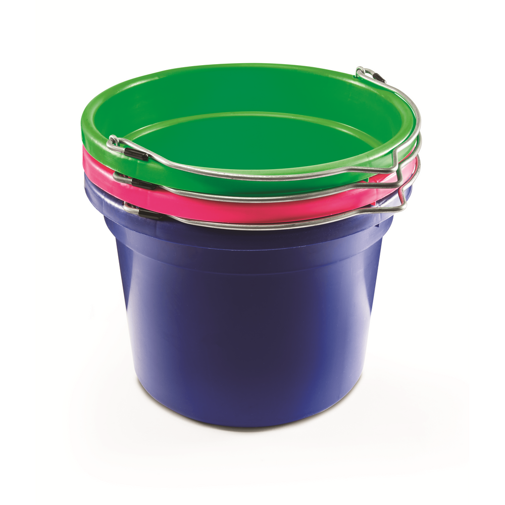 KD-159 8 Qt Round Bucket | Lightweight Small Feed & Water Bucket