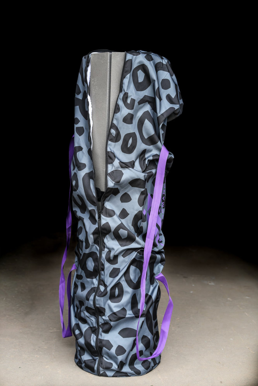 Portable Stall Mat Storage Bag 6x9 Grey Leopard