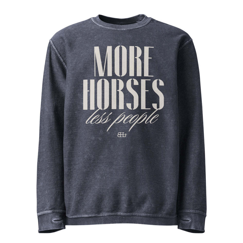 More Horses, Less People - Thumb Hole Sweatshirt
