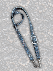 Tooled Leather One Ear Nylon Headstall