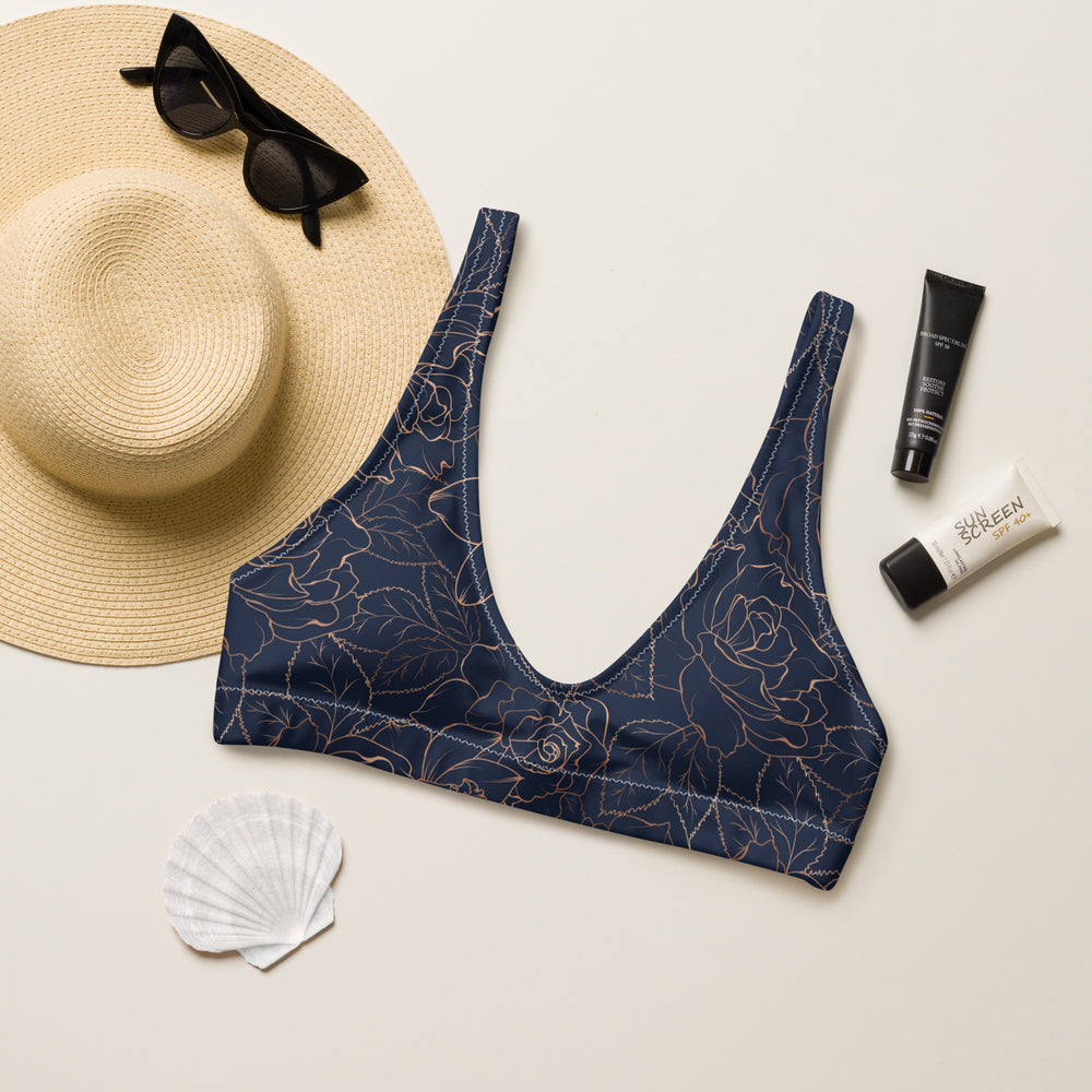 Golden Grace padded bikini top