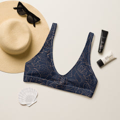 Golden Grace padded bikini top