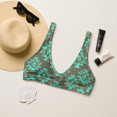 Kingman Aztec padded bikini top