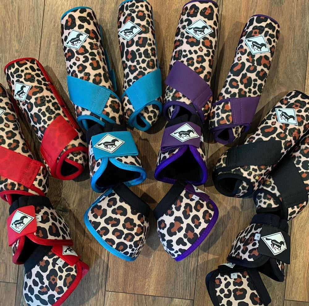 Made to Order Cheetah Horse Sport Boots | WhinneyWear