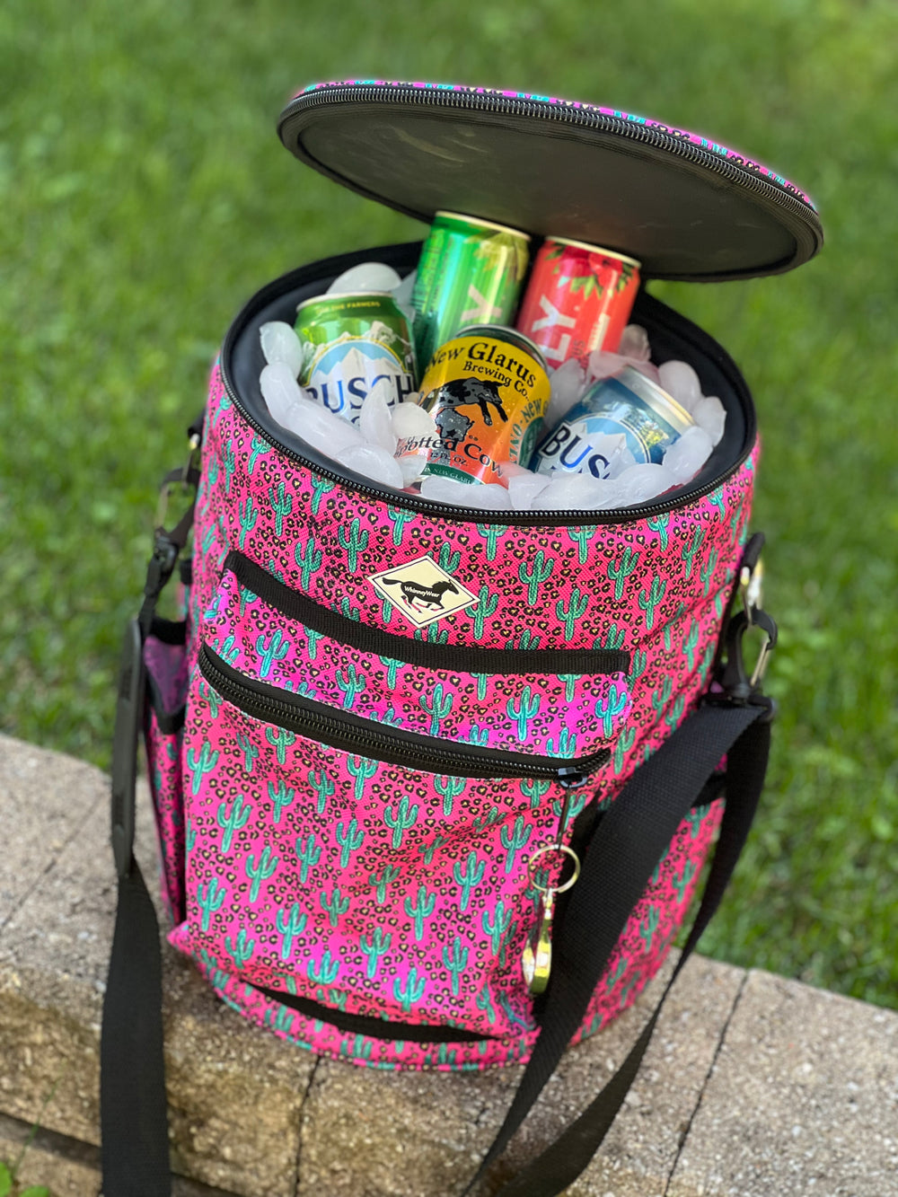 WhinneyWear Drink Cooler – Made to Order Soft Patterned Drink Cooler