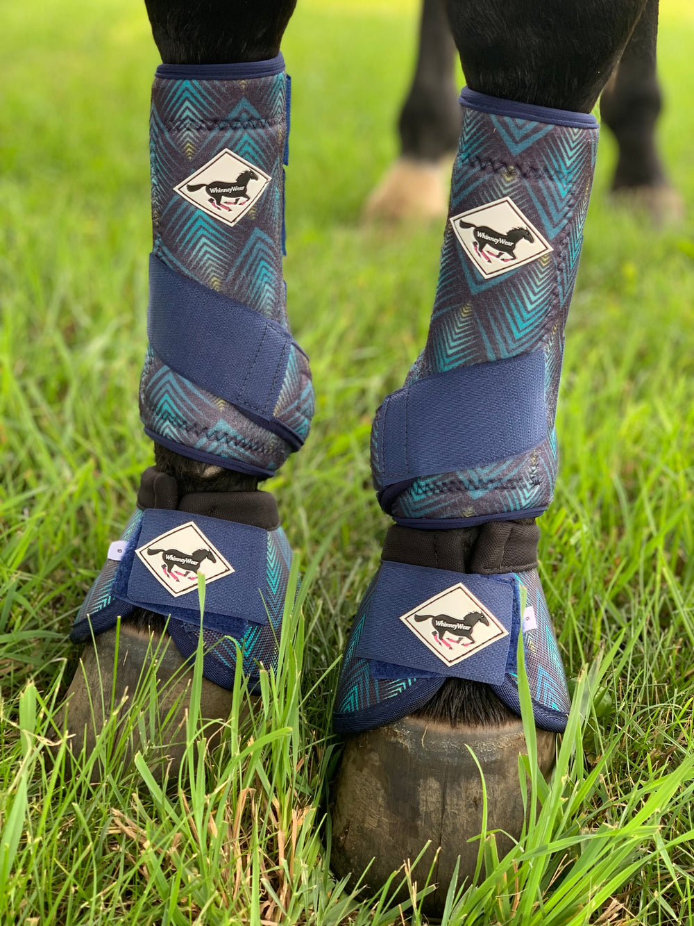 Made to Order Geometric Peacock Horse Sport Boots | WhinneyWear